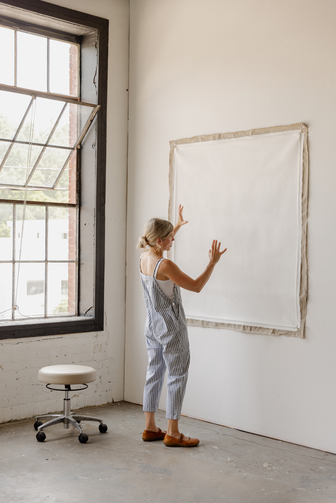 Joanna Aplin working in her Owen Sound studio.